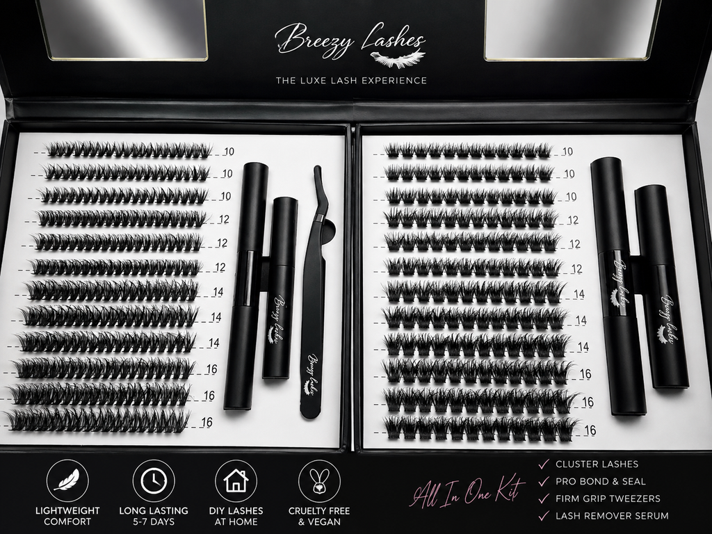 Breezy Lashes deluxe DIY cluster lash kit