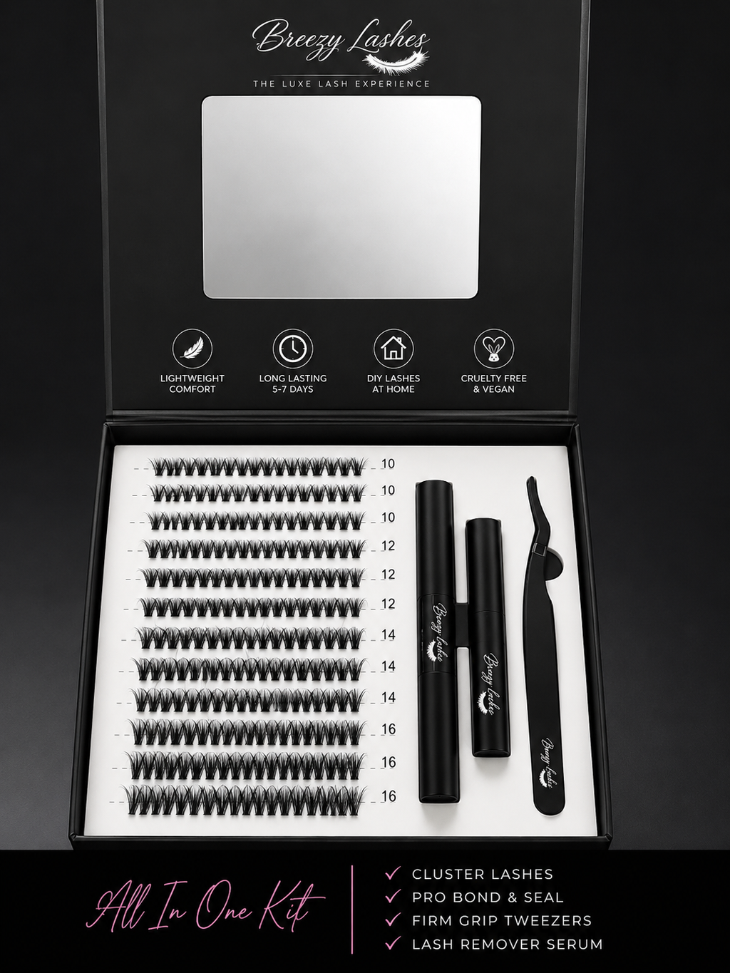 Breezy Lashes deluxe DIY cluster lash kit
